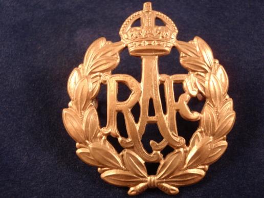 Gradia Militaria - K/C R.A.F other Ranks Brass Cap Badge