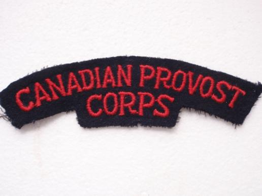 Gradia Militaria - WW2 Canadian Provost Corps Shoulder Title