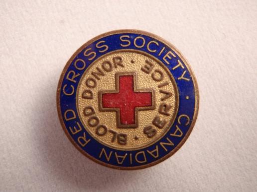 Gradia Militaria - Canadian Red Cross Blood Donor Lapel Badge