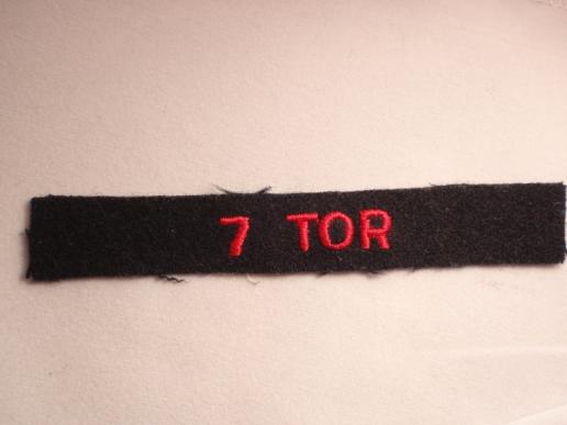 Gradia Militaria - 7 TOR Shoulder Title