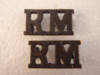 Gradia Militaria - Bronze Royal Marine Shoulder Titles