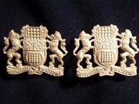 Gradia Militaria - Westminster Dragoons Brushed Silver Officers Collars