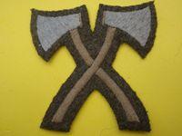 Gradia Militaria - Infantry Pioneers Crossed Axes Sleeve Badge