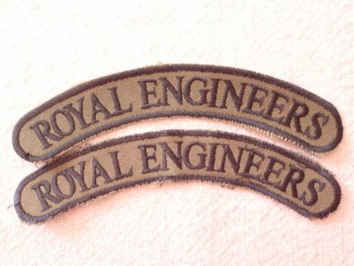 Gradia Militaria - R.E Subdued Shoulder Titles