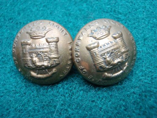Gradia Militaria - Duke of Cornwalls Light Infantry Brass Buttons