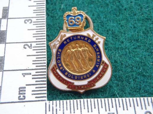Gradia Militaria - Returned Sailors, Soldiers & Airmens Leage Badge