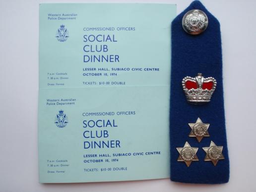 Gradia Militaria - 1974 Western Australian Polce Dept Items
