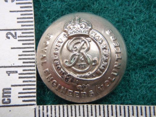 Gradia Militaria - Edward VII R.E Volunteers w/m Button