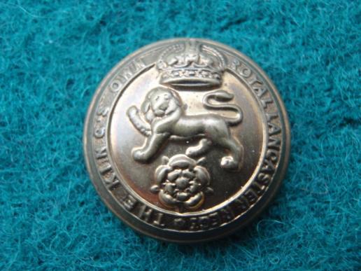 Gradia Militaria - The Kings Own (Royal Lancaster Regt) 1901-20 Button