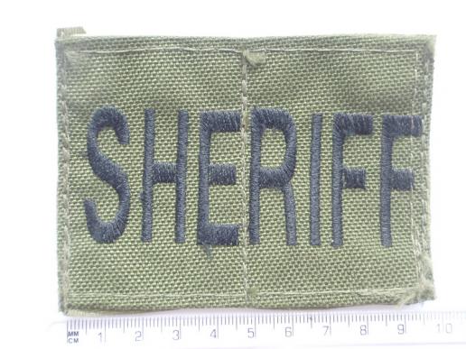 Gradia Militaria - U.S Swat Team 'SHERIFF' Body Armour Patch