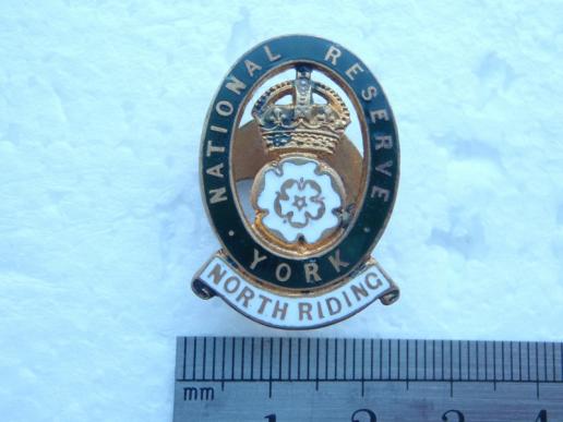 Gradia Militaria - WW1 National Reserve York & North Riding Lapel Badge