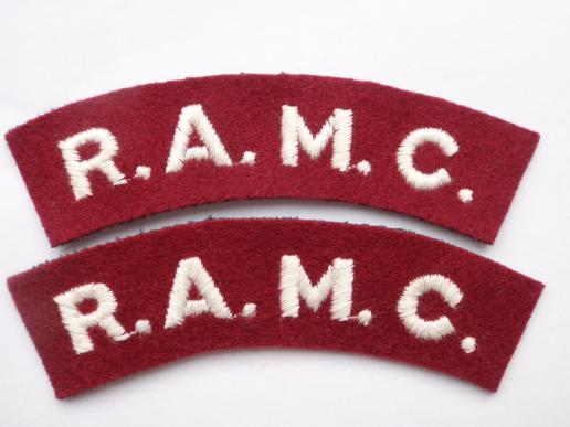 Gradia Militaria - R.A.M.C Cloth Battledress Shoulder Titles