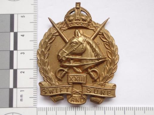 Gradia Militaria - Australian 23rd LHR (Barossa LIght Horse) Hat Badge