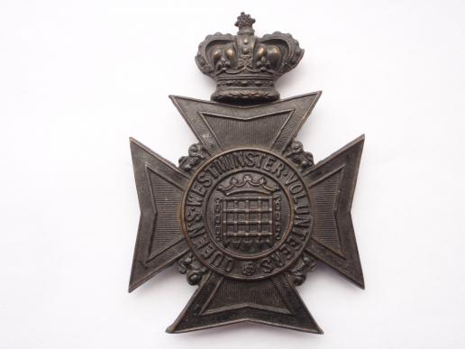 Gradia Militaria - QVC Queen's Westminster Volunteers Helmet Plate