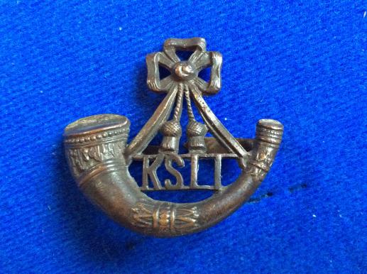 Gradia Militaria - Kings Shropshire Light Infantry O.S.D Cap Badge