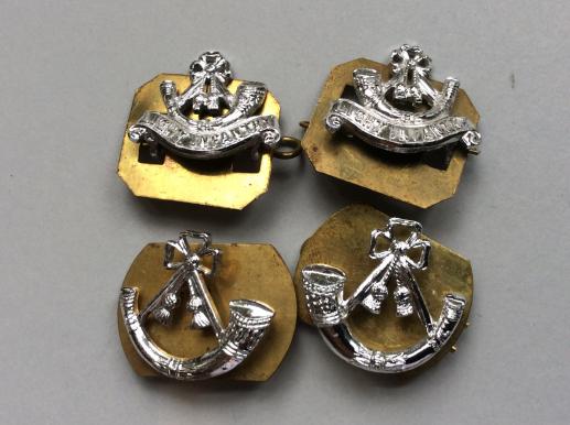 Gradia Militaria - Anodised Light Infantry Collar Badges, 2 variants