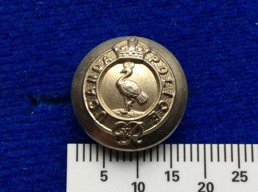 Gradia Militaria - Post 1952 K/C Uganda police 18mm Button