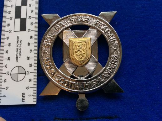 Gradia Militaria - Canadian Nova Scotia Highlanders bi/metal glengarry badge