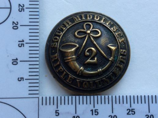 Gradia Militaria - 2nd South Middlesex Rifle Volunteers Large Button