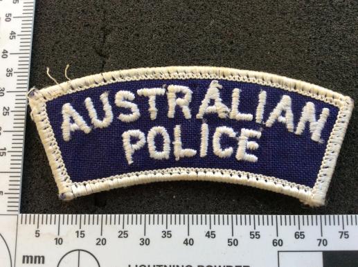 Gradia Militaria - AUSTRALIAN POLICE Cloth Shoulder Title