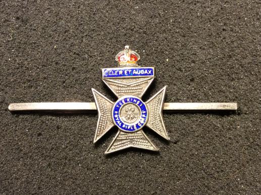 Gradia Militaria - Kings crown Kings Royal Rifle Corps Silver & enamel Tie pin