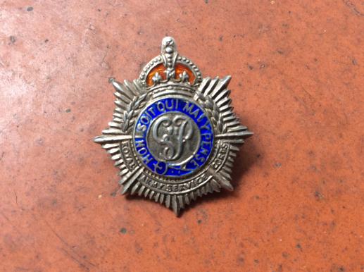 Gradia Militaria - WW2 Royal Army Service Corps Silver & Enamel Sweetheart