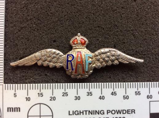 Gradia Militaria - WW2 R.A.F ( Royal Air Force) Silver & Enamel Sweetheart