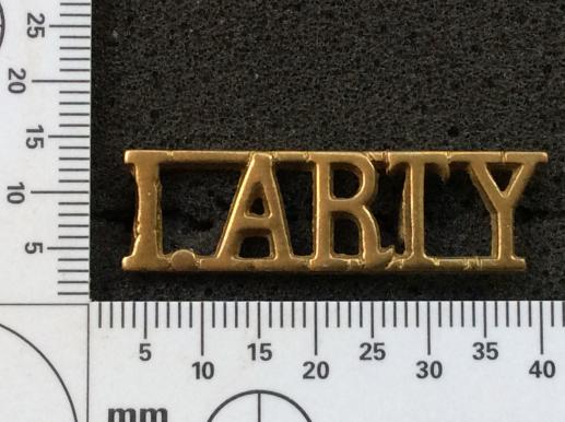 Gradia Militaria - WW2 I.ARTY ( Indian Artillery) Shoulder Title, small version