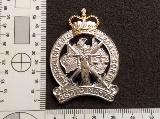Gradia Militaria - Anodised Australian Army Legal Corps Hat Badge by Stokes