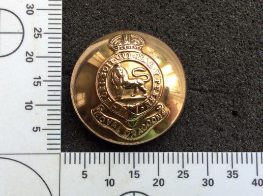 Gradia Militaria - K/C Royal Dragoon’s Large 26mm Brass Button By Firmin