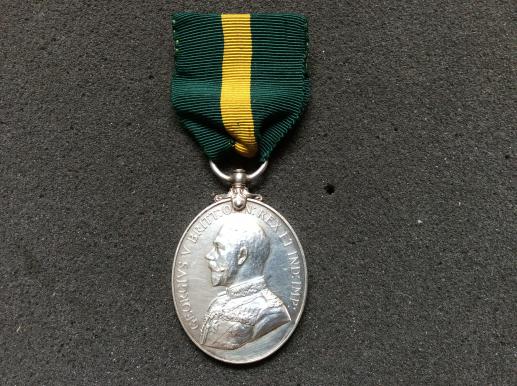 Gradia Militaria - T.F.E Medal (1908-21) to 7575 SJT G.E. PUCKLE 5th LONDONS