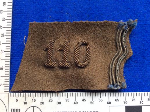 Gradia Militaria - WW2 French 110th Regiment, Fortress Infantry Collar Badge