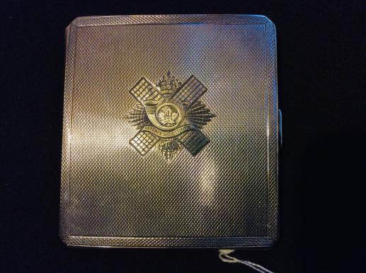 Gradia Militaria - 1941 dated Canadian Highland Light Infantry cigarette case