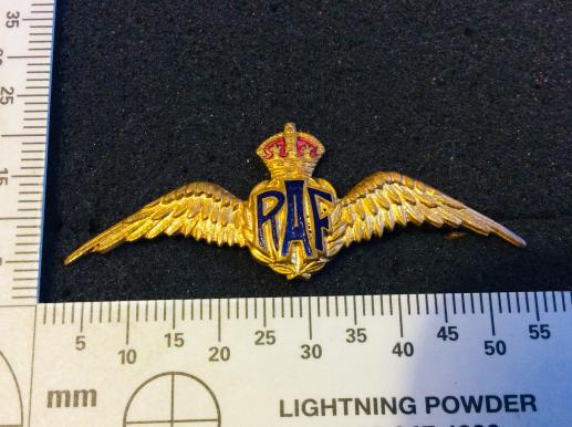 Gradia Militaria - WW2 RAF ( Royal Air Force) Gilt & enamel Sweetheart wings