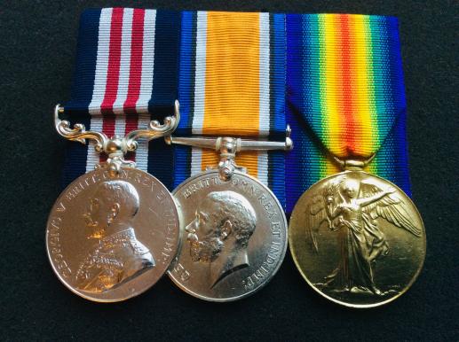 Gradia Militaria - AIF ‘Somme’ M.M.group of 3, to B.W POWE 30th Battalion