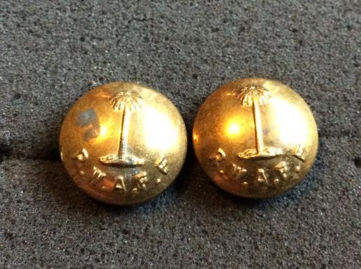 Gradia Militaria - WW2 R.W.A.F.F brass buttons for shoulder or tunic pocket