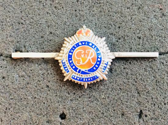 Gradia Militaria - WW2 R.A.S.C Silver & enamel tie pin/ Sweetheart badge
