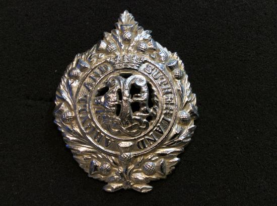 Gradia Militaria - Anodised Argyle & Sutherland Highlanders Glengarry badge