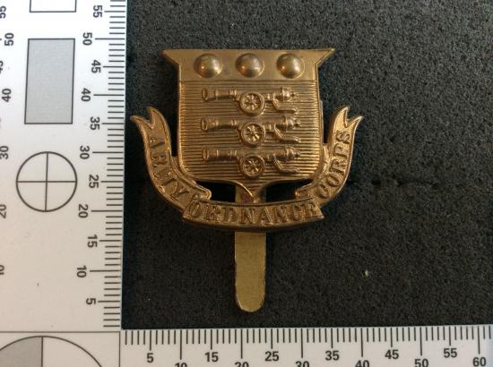 Gradia Militaria - Pre 1918 Army Ordnance Corps ORs Cap badge