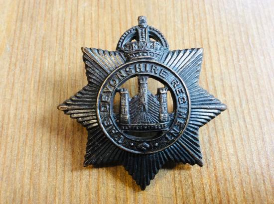 Gradia Militaria - WW1 The Devonshire Regiment Officers Service Dress Cap badge