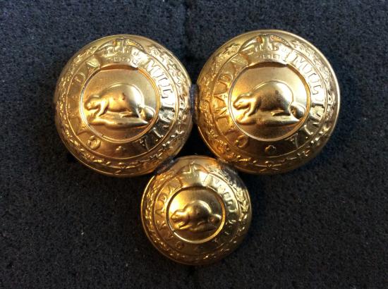 Gradia Militaria - Post 1902 CANADA MILITIA Button Sweetheart