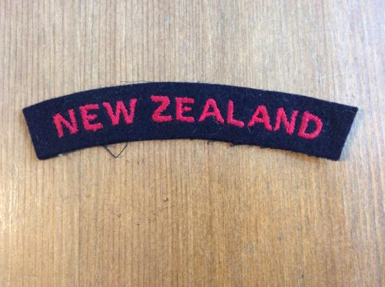 Gradia Militaria - NEW ZEALAND Naval/ Marines? Cloth Shoulder title