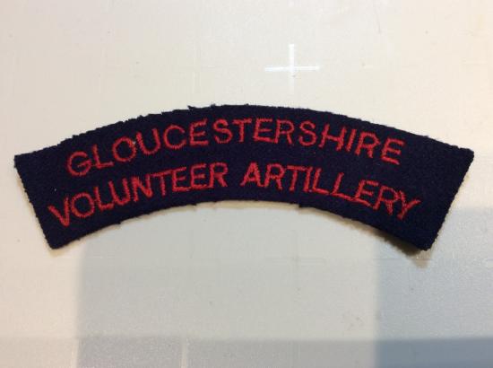 Gradia Militaria - GLOUCESTERSHIRE VOLUNTEER ARTILLERY shoulder title