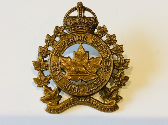 Gradia Militaria - WW2 Canadian Lake Superior Scottish Cap badge