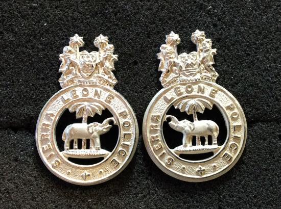 Gradia Militaria - Sierra Leone Police, Senior Officers brushed silver collars