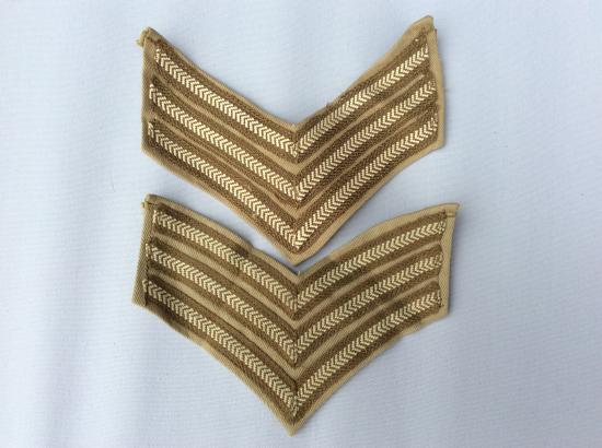 Gradia Militaria - WW2 Tropical issue British/Commonwealth Sergeants stripes