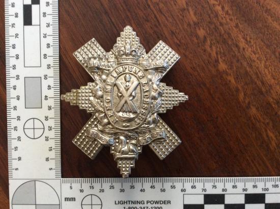 Gradia Militaria - Q.V.C The Royal Highlanders, Black Watch, Glengarry badge