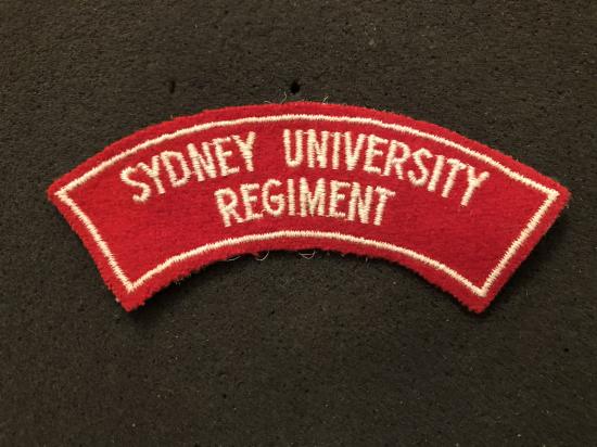 Gradia Militaria - Sydney University Regiment bordered shoulder title