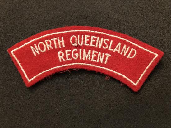 Gradia Militaria - North Queensland Regiment bordered shoulder title