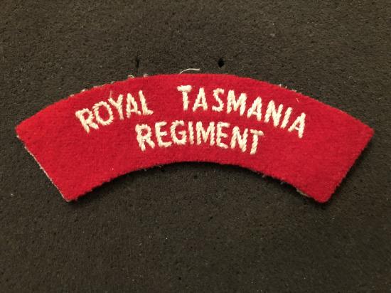 Gradia Militaria - Royal Tasmania Regiment cloth shoulder title